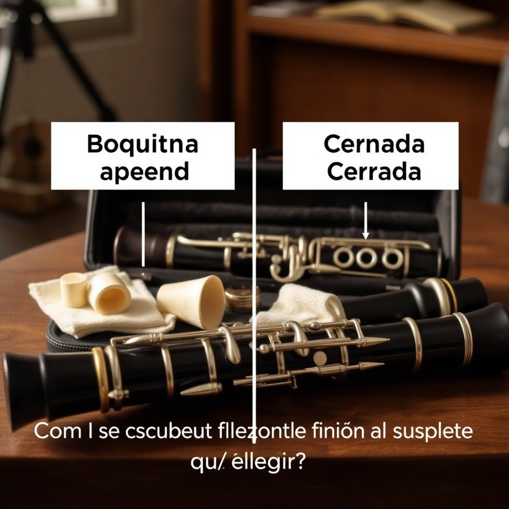 Clarinete: abertura de boquilla clarinete qué elegir — foto realista del clarinete