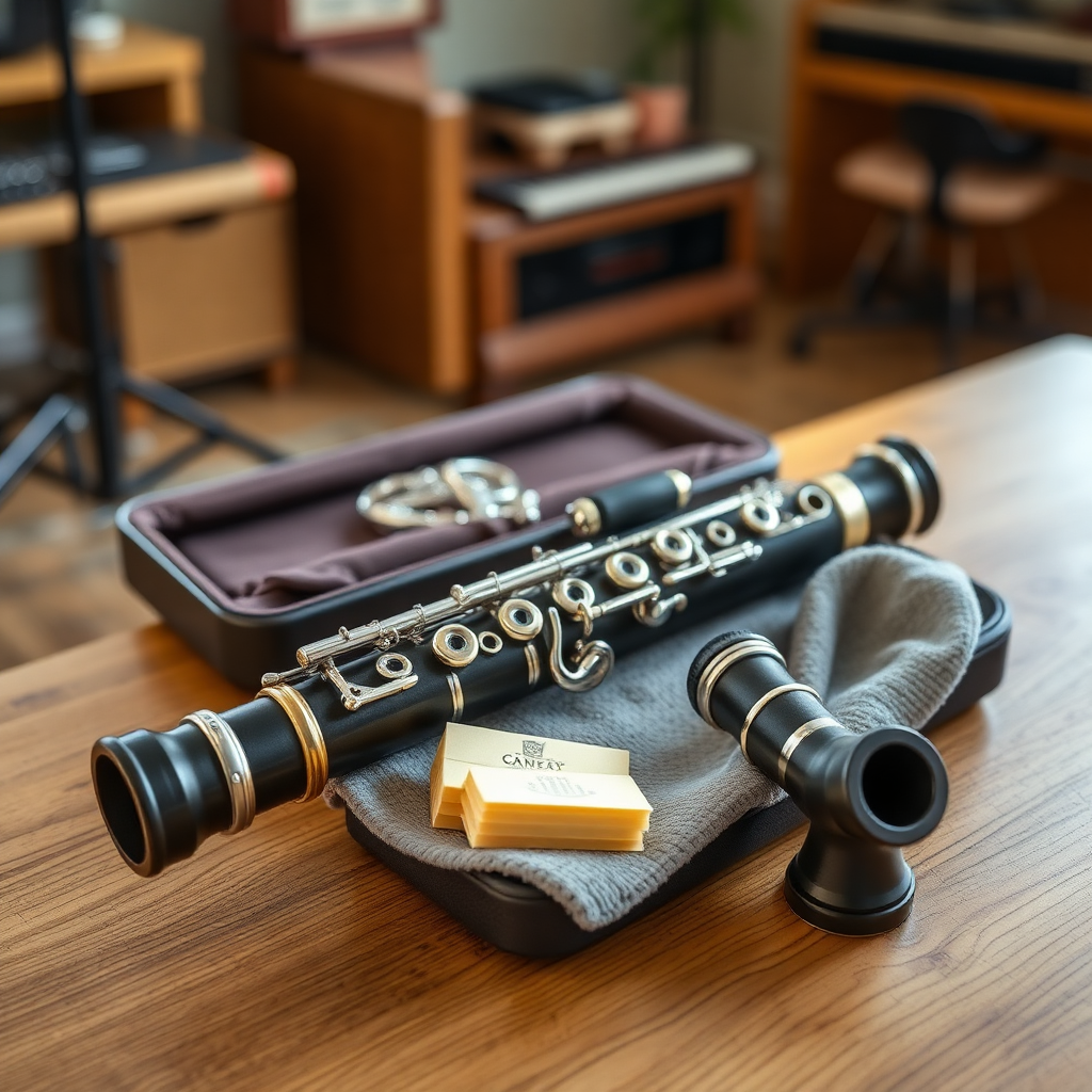Clarinete: accesorios para clarinete — foto realista del clarinete