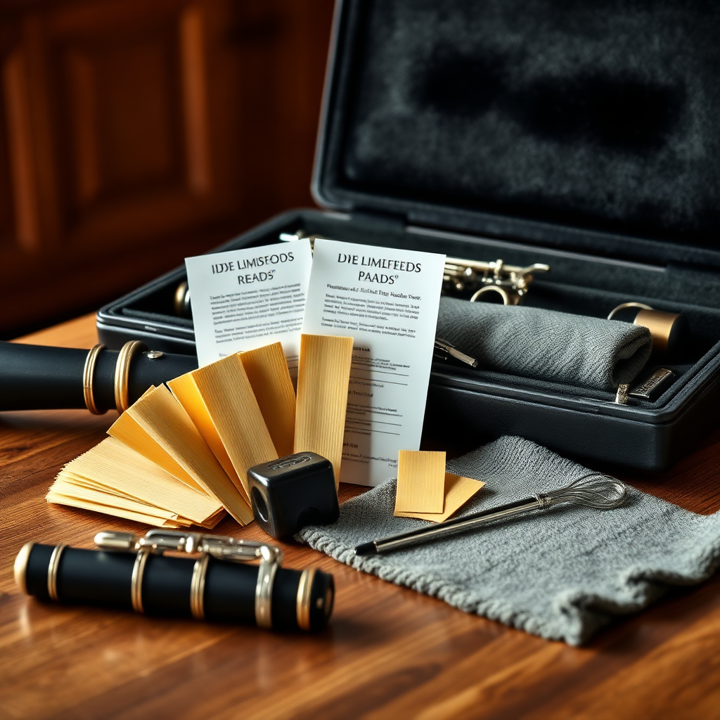 Clarinete: accesorios para clarinete — foto realista del clarinete