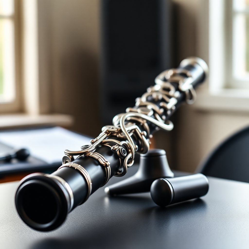 Clarinete: afinación clarinete digitaciones alternativas — foto realista del clarinete