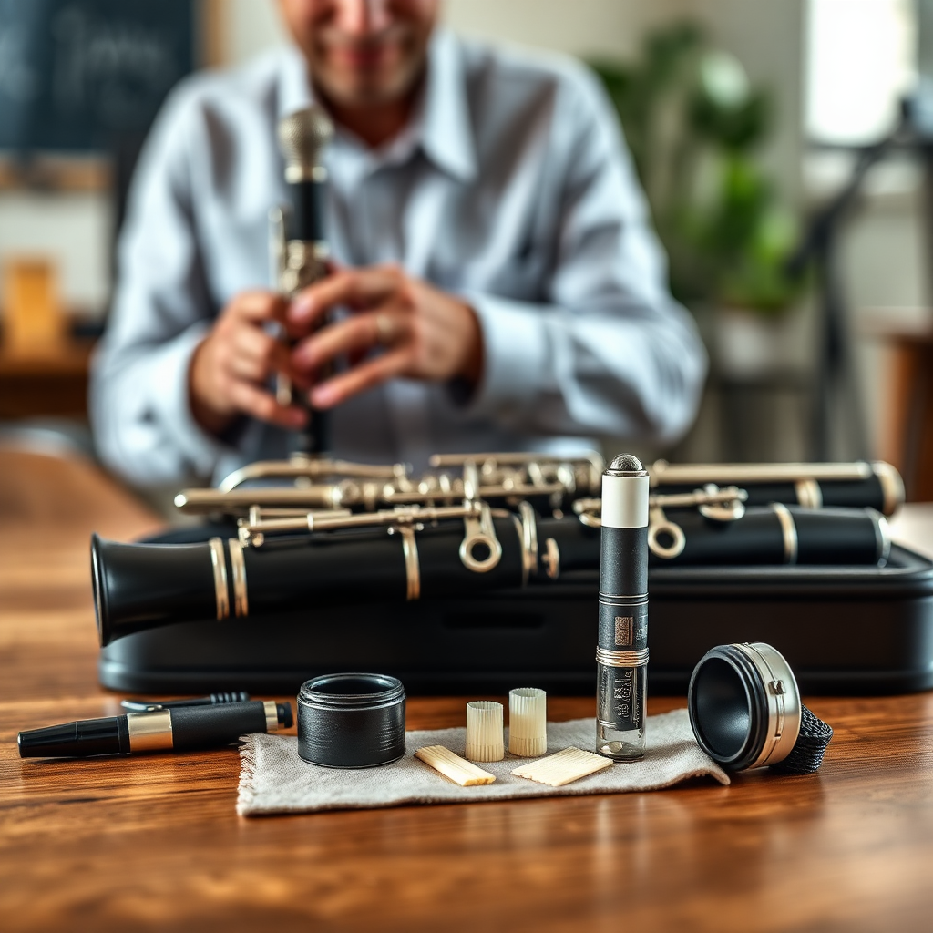 Clarinete: afinación clarinete digitaciones alternativas — foto realista del clarinete