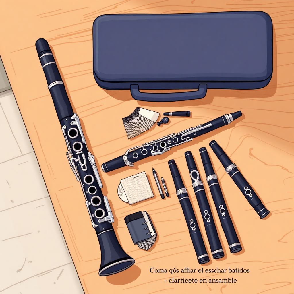 Clarinete: cómo afinar el clarinete en ensamble — accesorios y mantenimiento (cartoon)