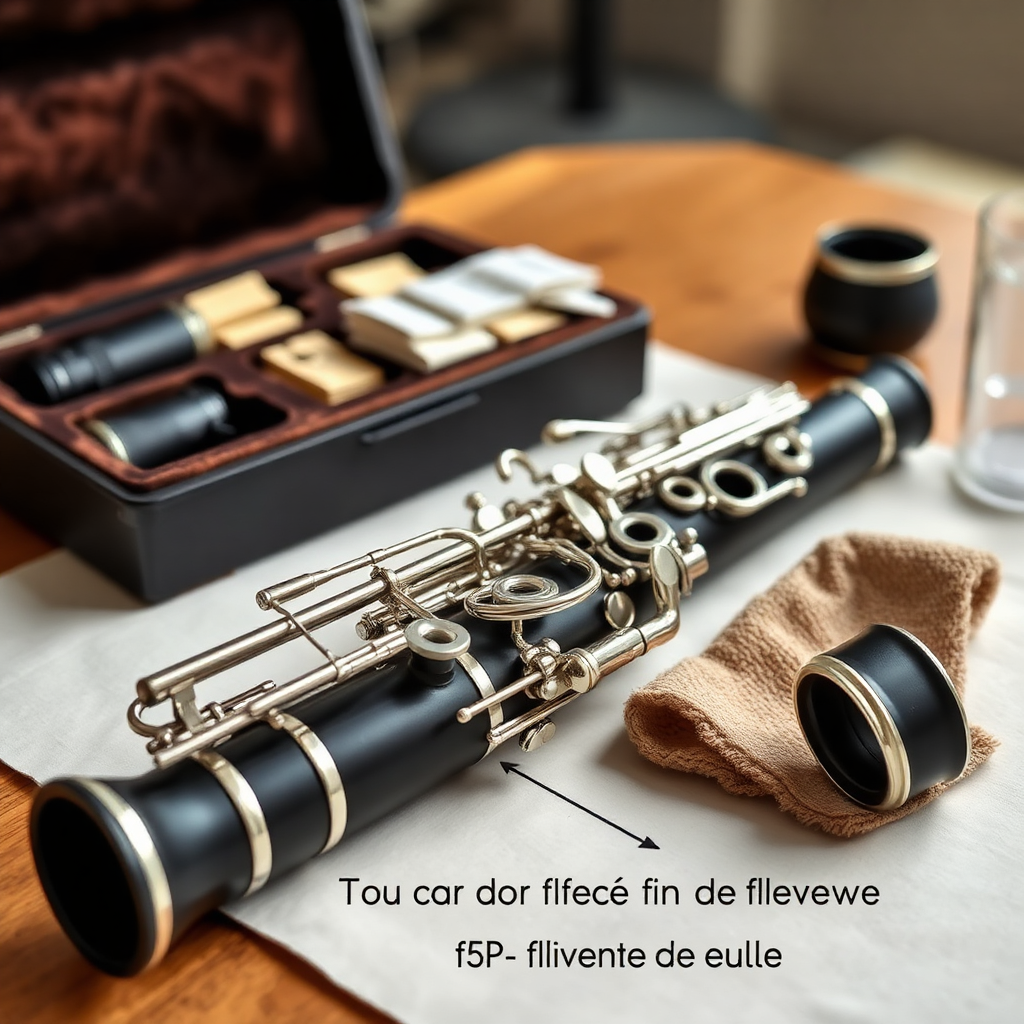Clarinete: alineación de llaves del clarinete — foto realista del clarinete