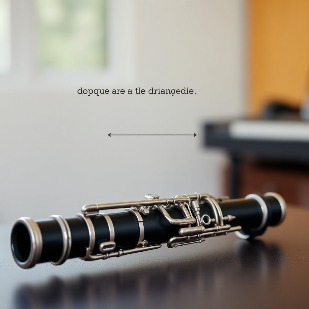 Clarinete: ataque sin lengua clarinete — foto realista del clarinete