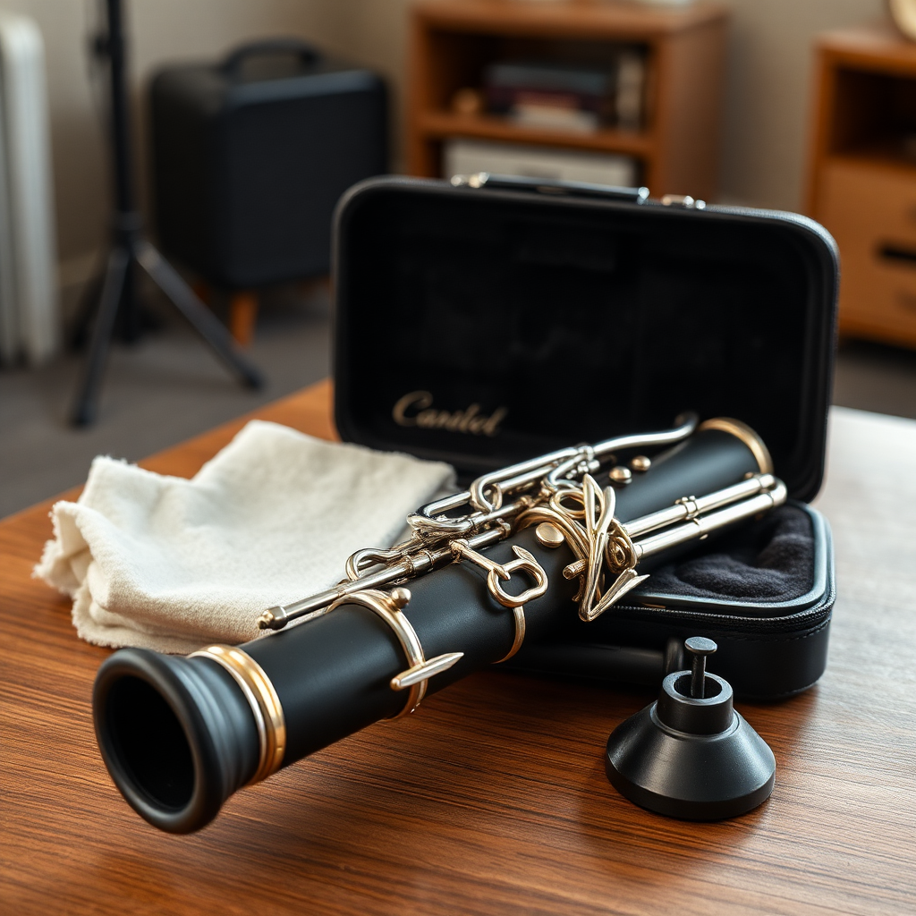 Clarinete: boquilla y cañas de clarinete cómo elegir — foto realista del clarinete
