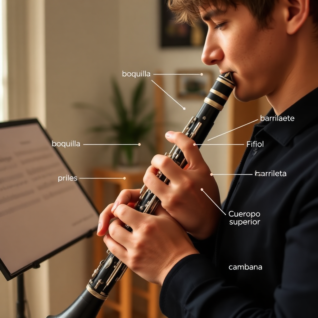 Clarinete: clarinete para principiantes — foto realista del clarinete
