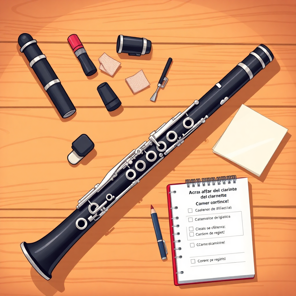 Clarinete: cómo afinar el clarinete — accesorios y mantenimiento (cartoon)