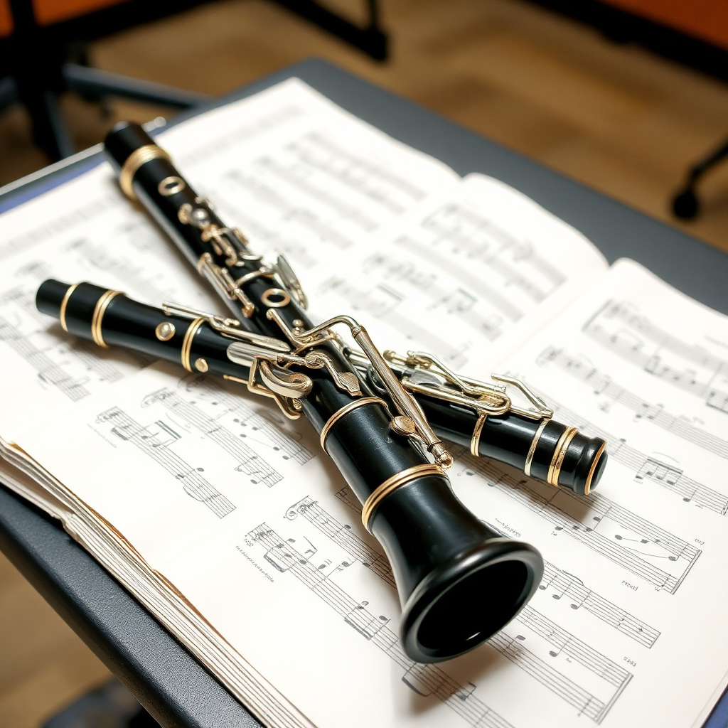 Clarinete: cómo contar silencios en clarinete — foto realista del clarinete