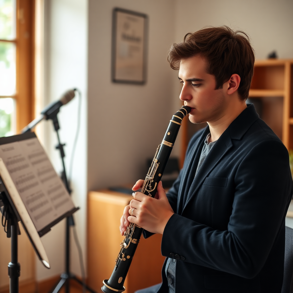 Clarinete: cómo contar silencios en clarinete — foto realista del clarinete