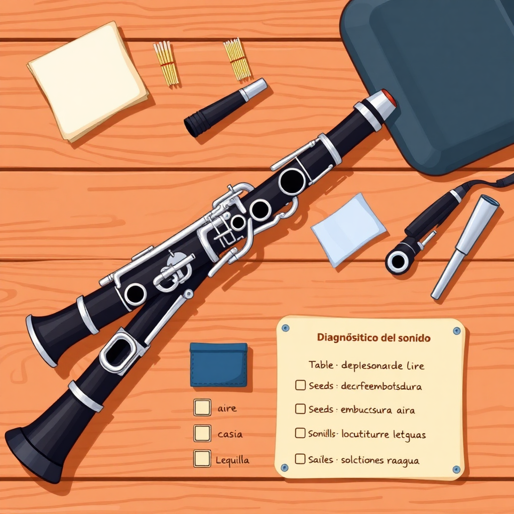Clarinete: cómo mejorar el sonido en el clarinete — accesorios y mantenimiento (cartoon)