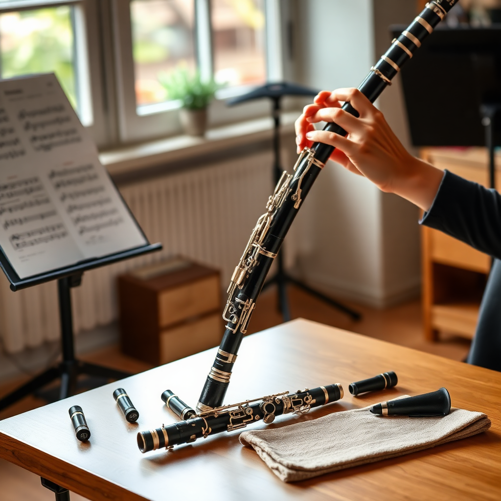 Clarinete: cómo montar el clarinete correctamente — foto realista del clarinete