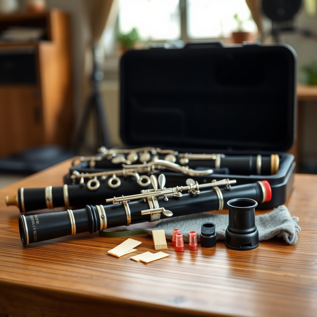 Clarinete: golpe de lengua clarinete — foto realista del clarinete