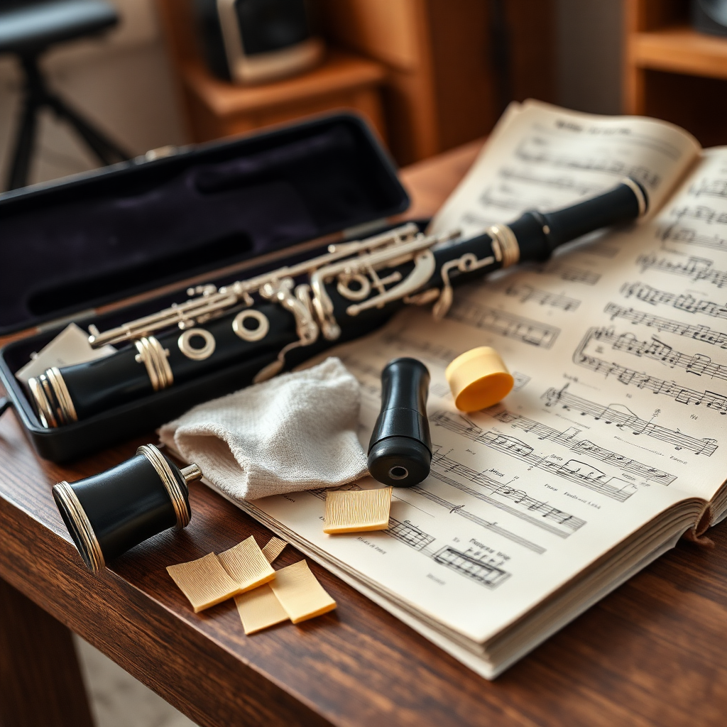 Clarinete: tocar en ensamble con clarinete — foto realista del clarinete