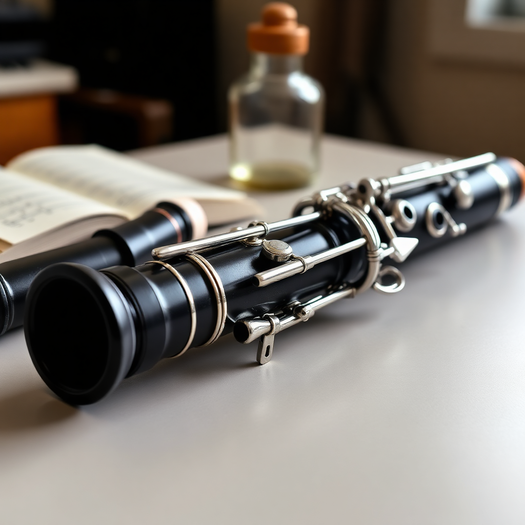 Clarinete: cómo preparar una caña nueva para clarinete — foto realista del clarinete