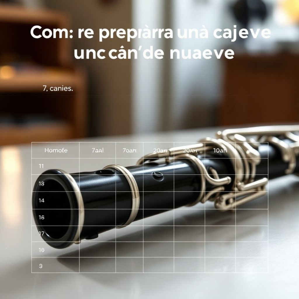 Clarinete: cómo preparar una caña nueva para clarinete — foto realista del clarinete
