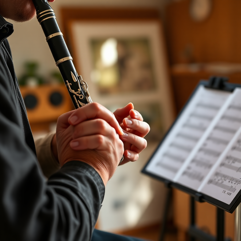 Clarinete: cómo preparar una caña nueva para clarinete — foto realista del clarinete