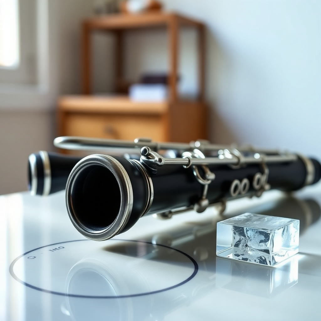 Clarinete: raspado de cañas de clarinete — foto realista del clarinete