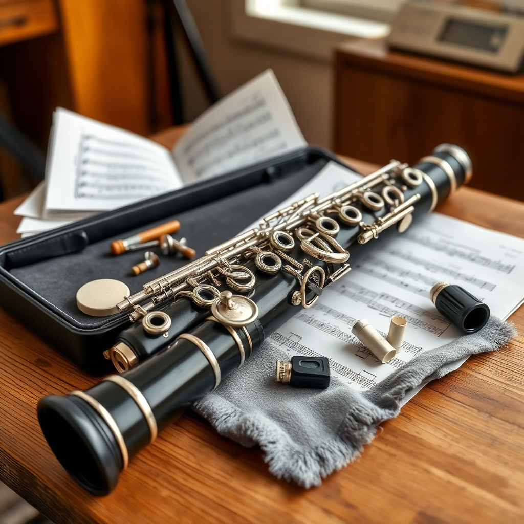 Clarinete: repertorio para clarinete por niveles — foto realista del clarinete