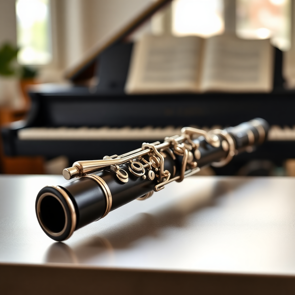 Clarinete: repertorio para clarinete por niveles — foto realista del clarinete