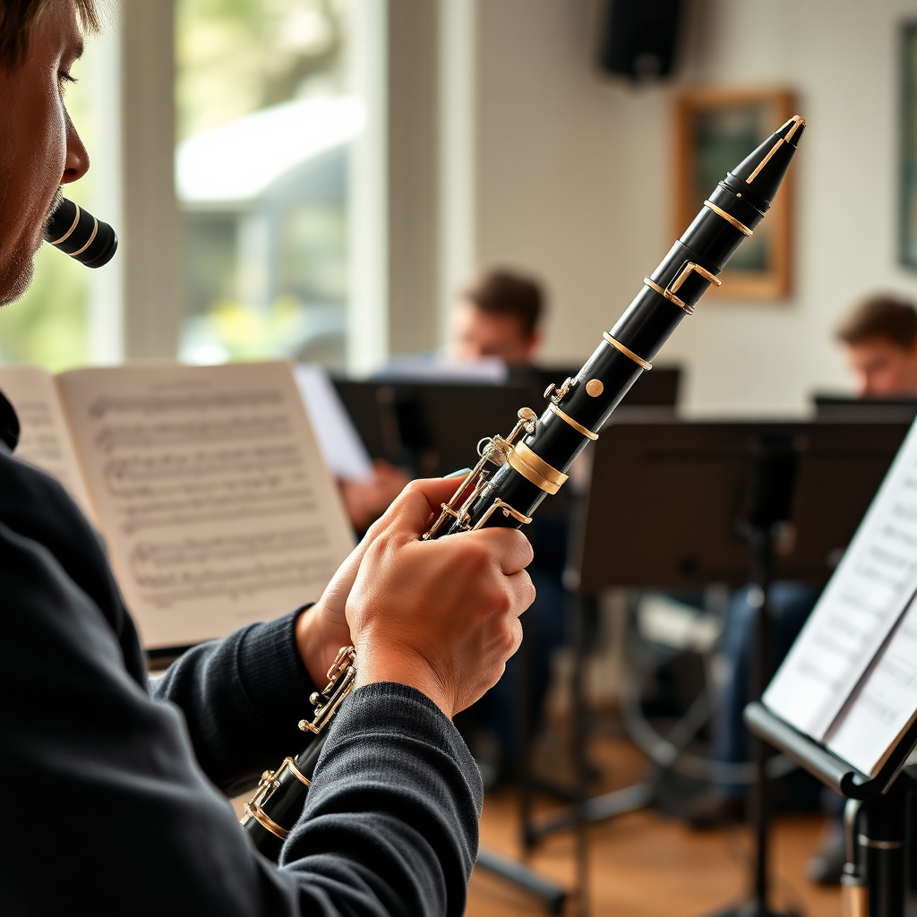 Clarinete: rol del clarinete en banda — foto realista del clarinete