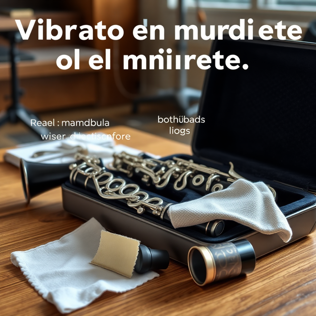 Clarinete: vibrato en el clarinete — foto realista del clarinete