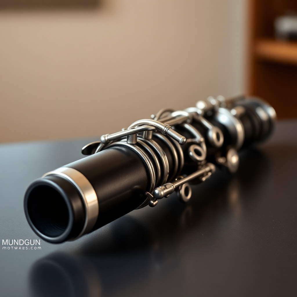 Clarinete: apertura y facing boquilla clarinete — foto realista del clarinete