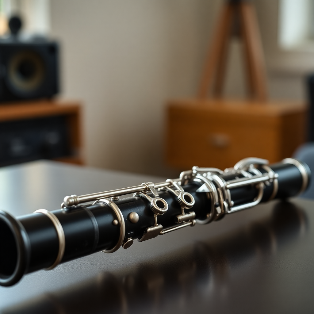 Clarinete: cómo balancear el clarinete en un quinteto con cuerdas — foto realista del clarinete