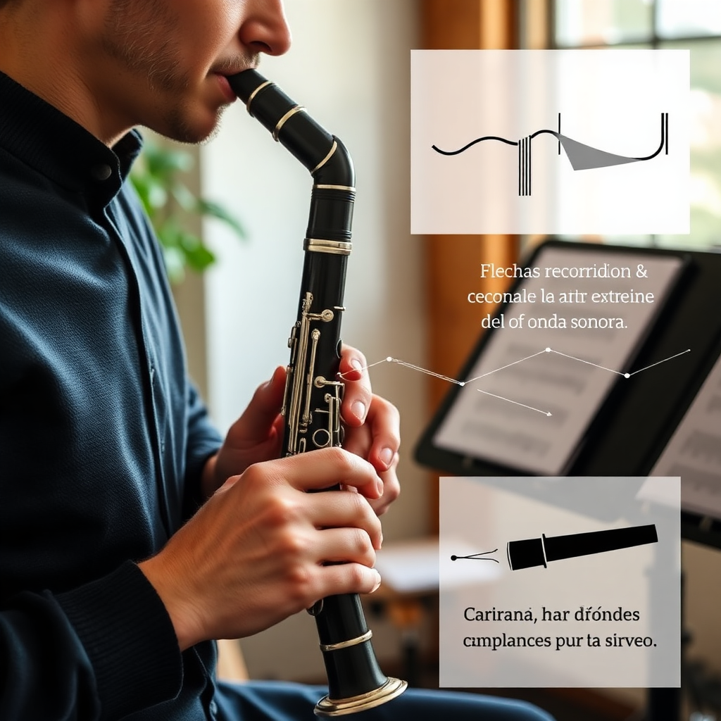 Clarinete: campana del clarinete para qué sirve — foto realista del clarinete