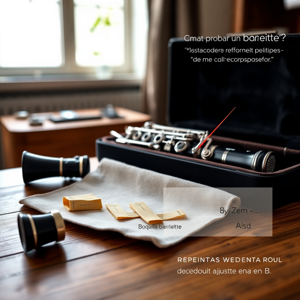 Clarinete: cómo probar un barrilete de clarinete — foto realista del clarinete