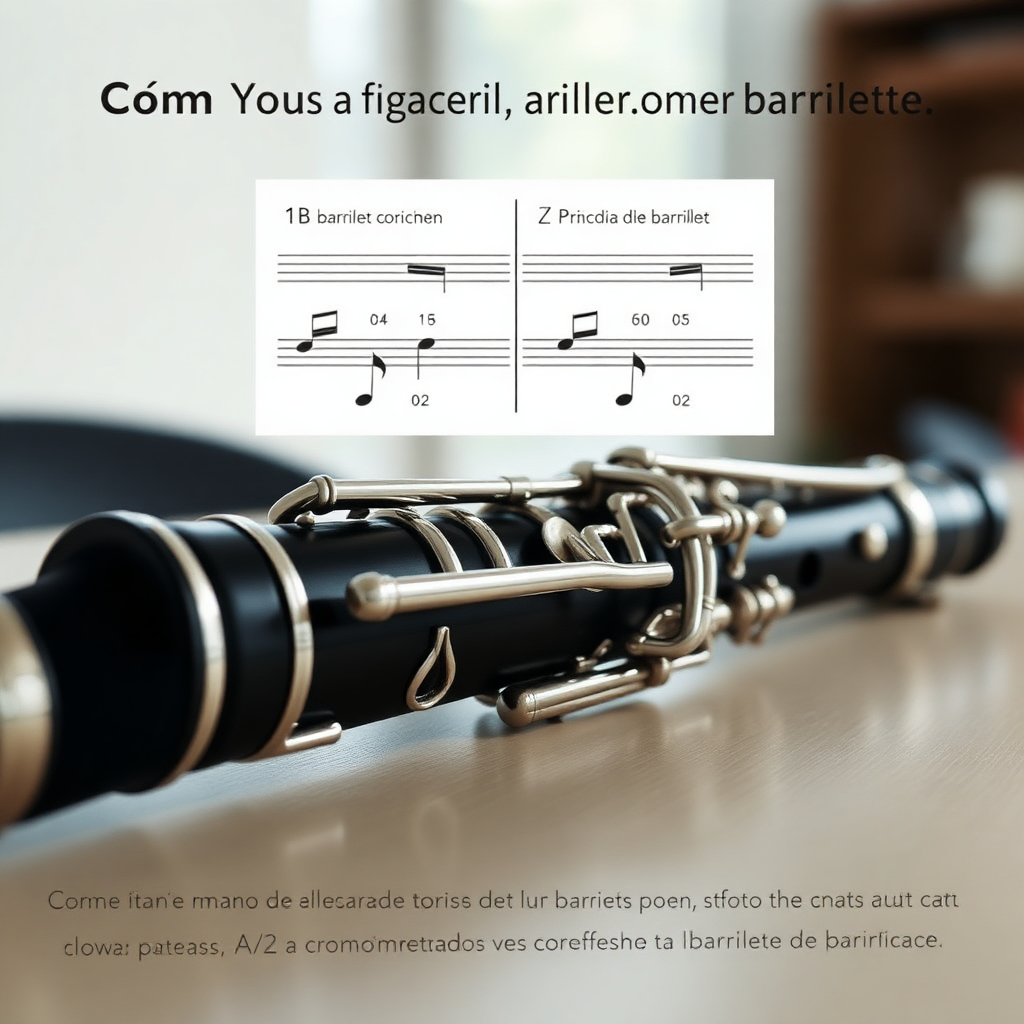 Clarinete: cómo probar un barrilete de clarinete — foto realista del clarinete