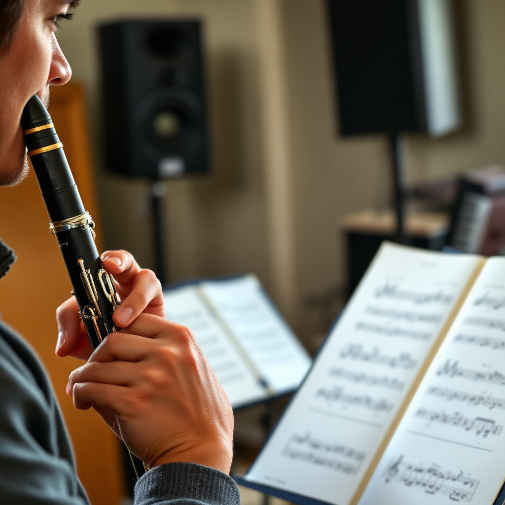 Clarinete: cómo seguir al director con clarinete — foto realista del clarinete