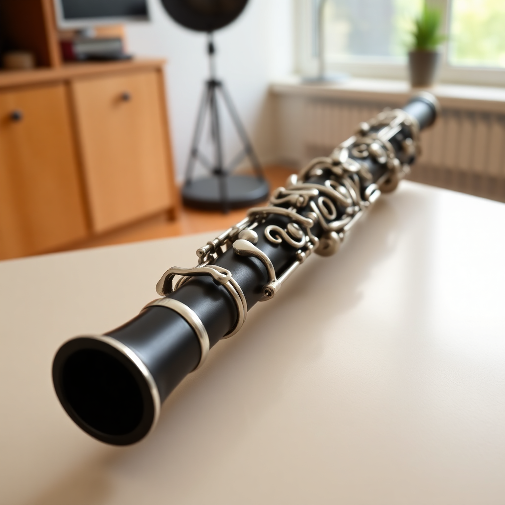 Clarinete: crescendo y decrescendo en el clarinete — foto realista del clarinete