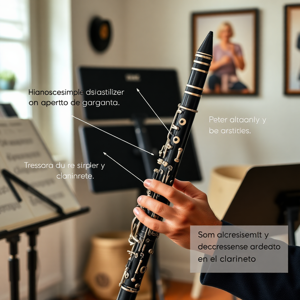 Clarinete: crescendo y decrescendo en el clarinete — foto realista del clarinete