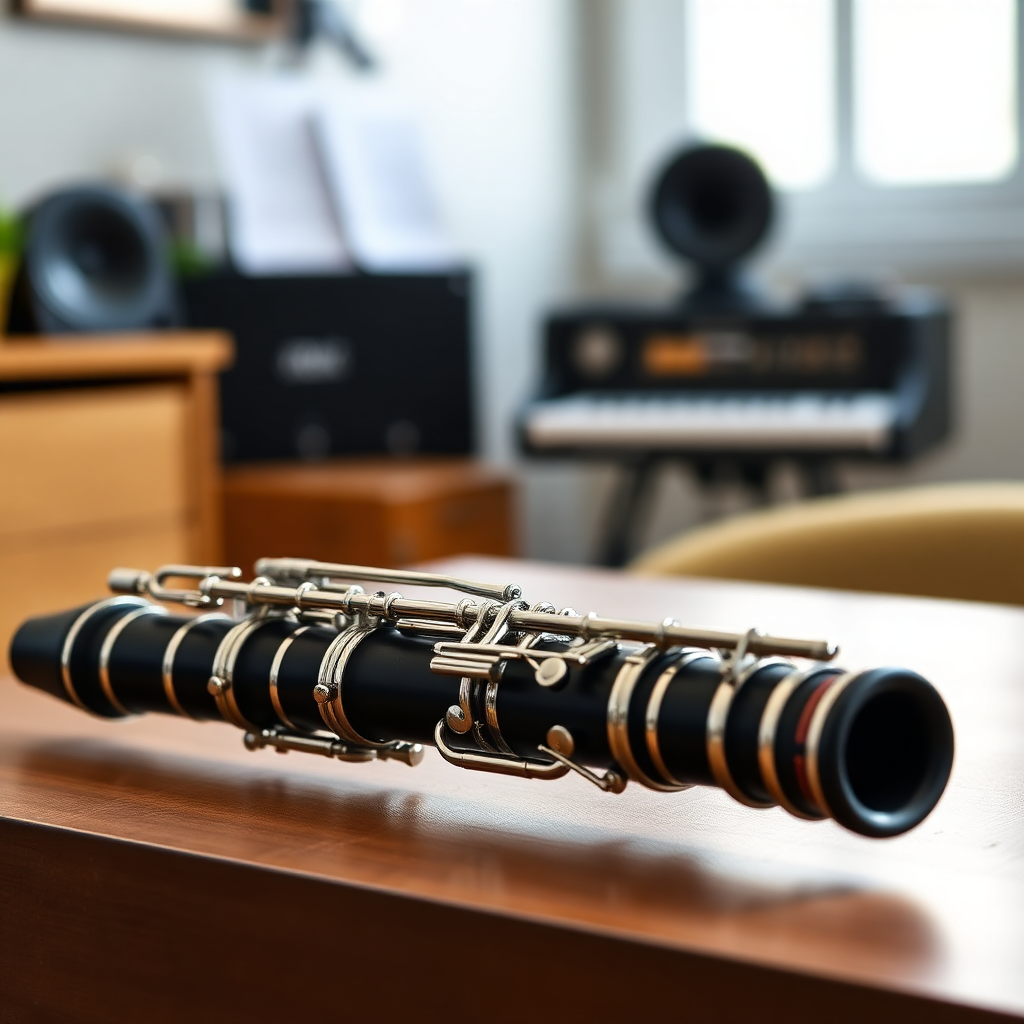 Clarinete: crescendo y decrescendo en el clarinete — foto realista del clarinete