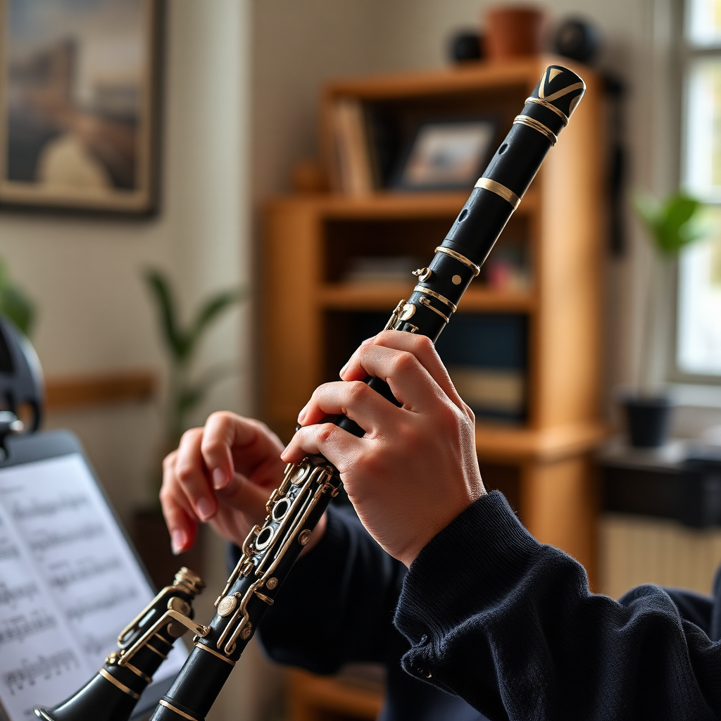 Clarinete: dinámicas en el clarinete — foto realista del clarinete