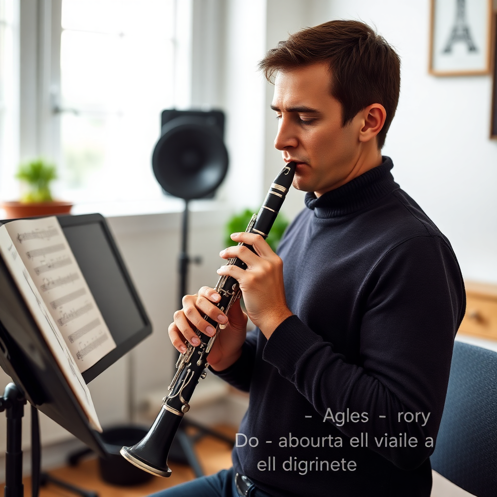 Clarinete: dinámicas en el clarinete — foto realista del clarinete