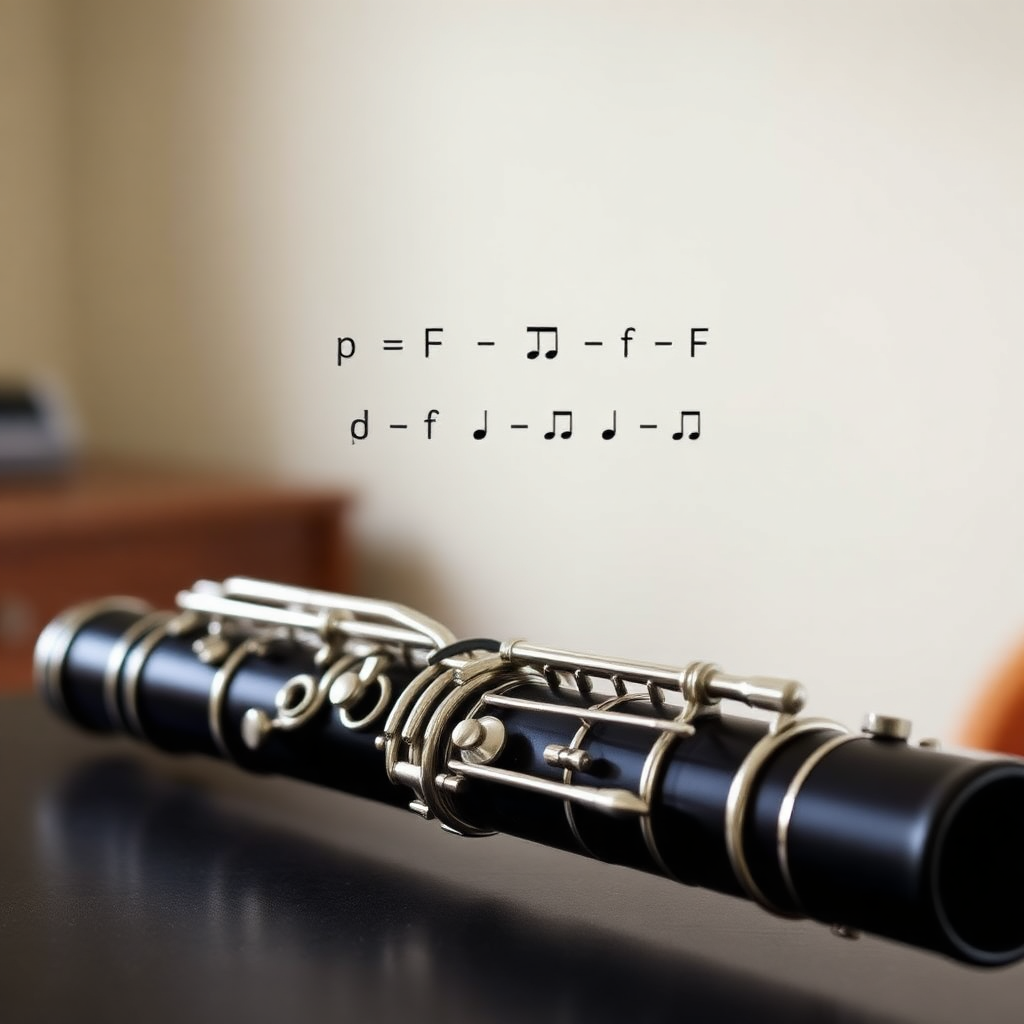 Clarinete: dinámicas en el clarinete — foto realista del clarinete