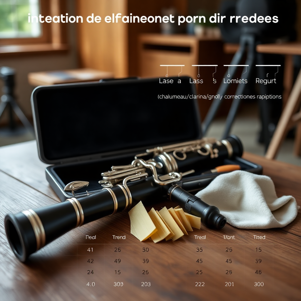 Clarinete: intonación en el clarinete por registros — foto realista del clarinete