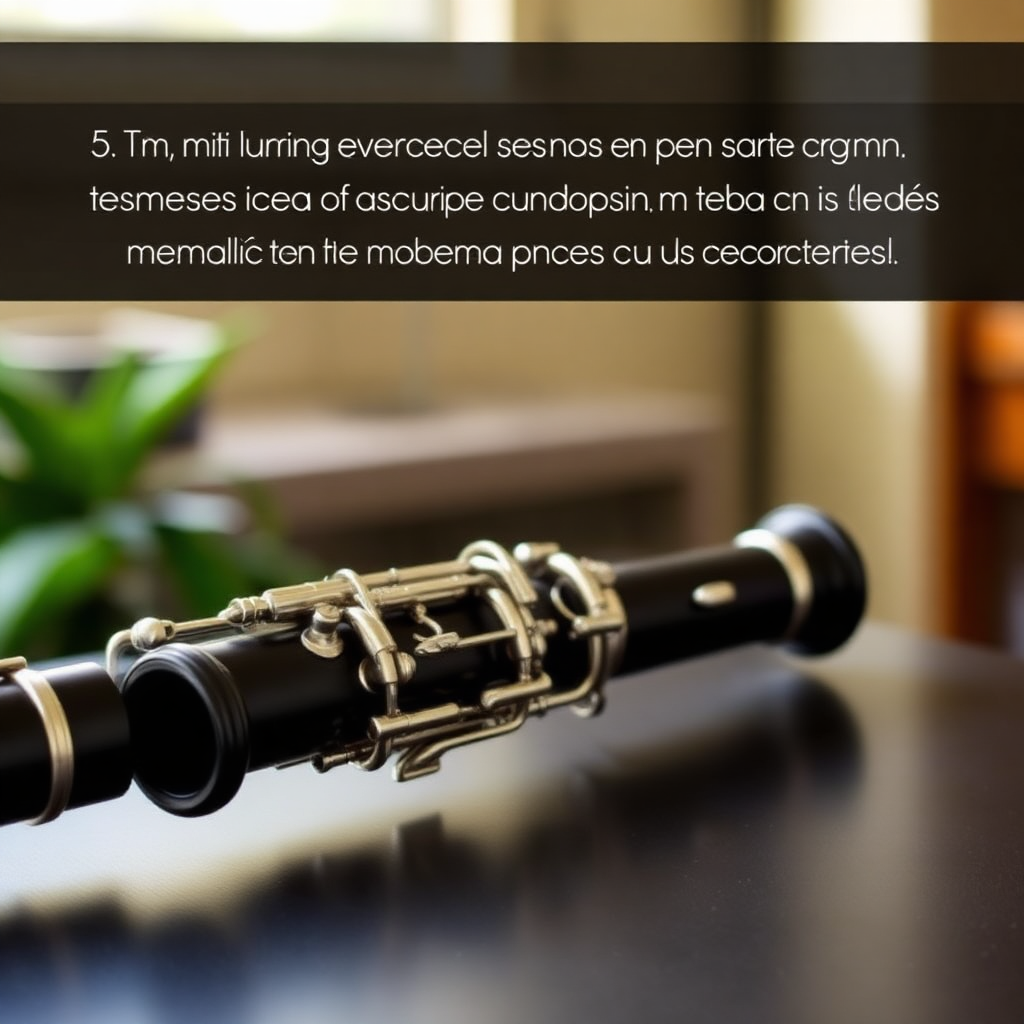 Clarinete: lectura transpuesta clarinete si bemol y la — foto realista del clarinete