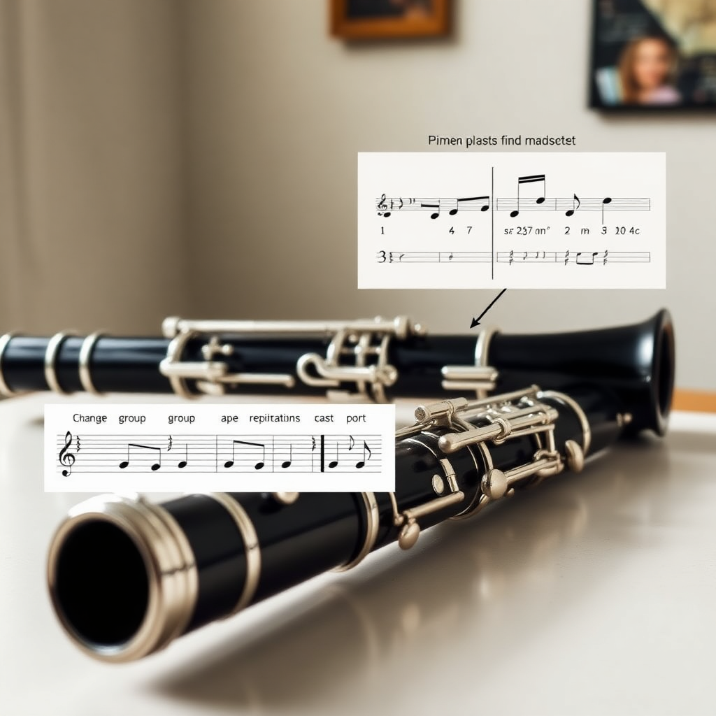 Clarinete: cómo practicar con metrónomo en clarinete — foto realista del clarinete