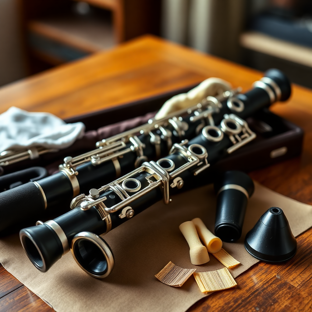 Clarinete: partes del clarinete y su función — foto realista del clarinete