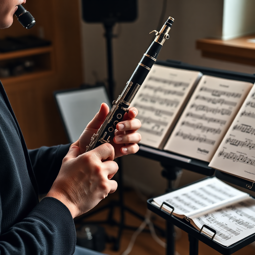 Clarinete: pasajes orquestales para audición de clarinete — foto realista del clarinete