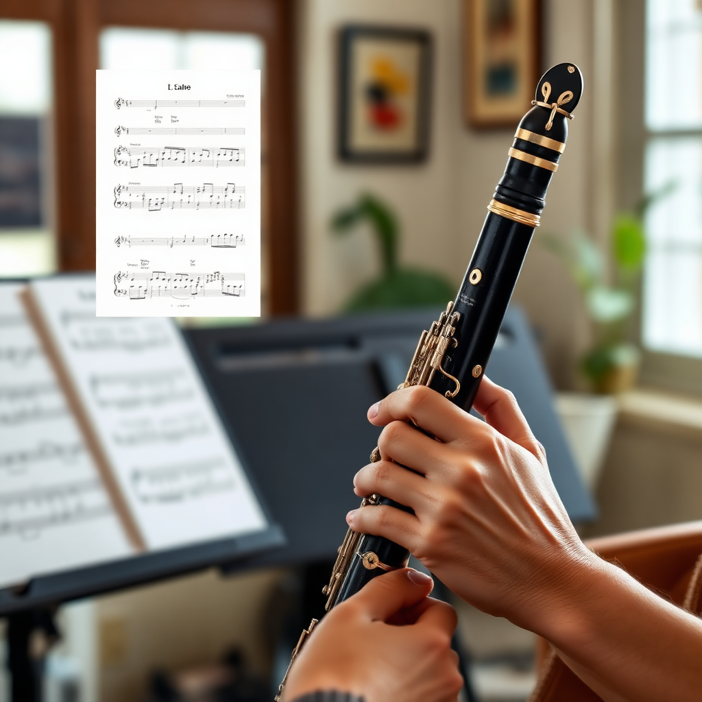 Clarinete: pasajes orquestales para audición de clarinete — foto realista del clarinete