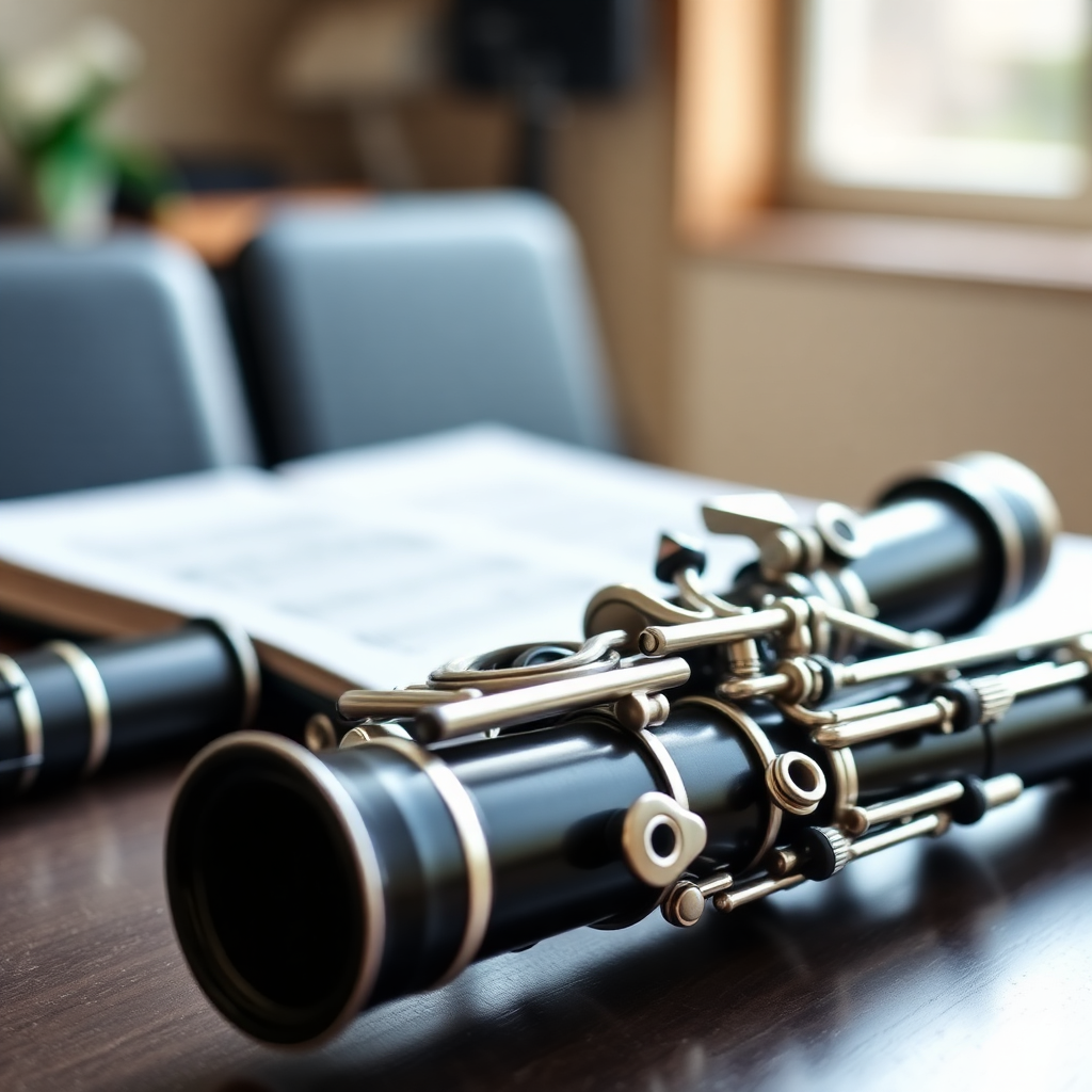 Clarinete: pasajes orquestales para audición de clarinete — foto realista del clarinete