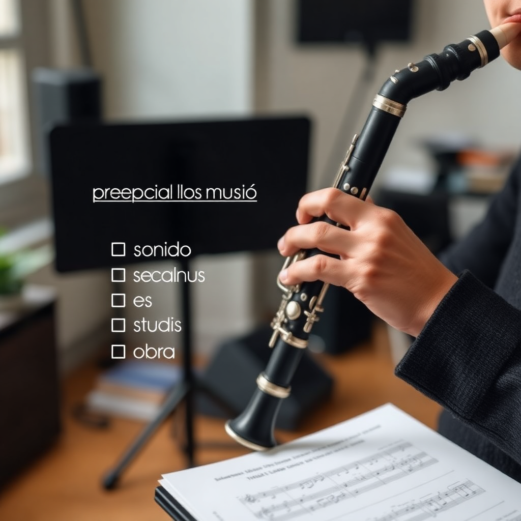 Clarinete: preparar una audición de clarinete — foto realista del clarinete
