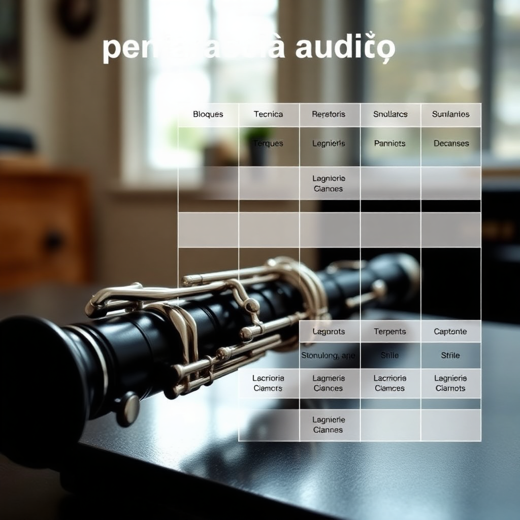 Clarinete: preparar una audición de clarinete — foto realista del clarinete