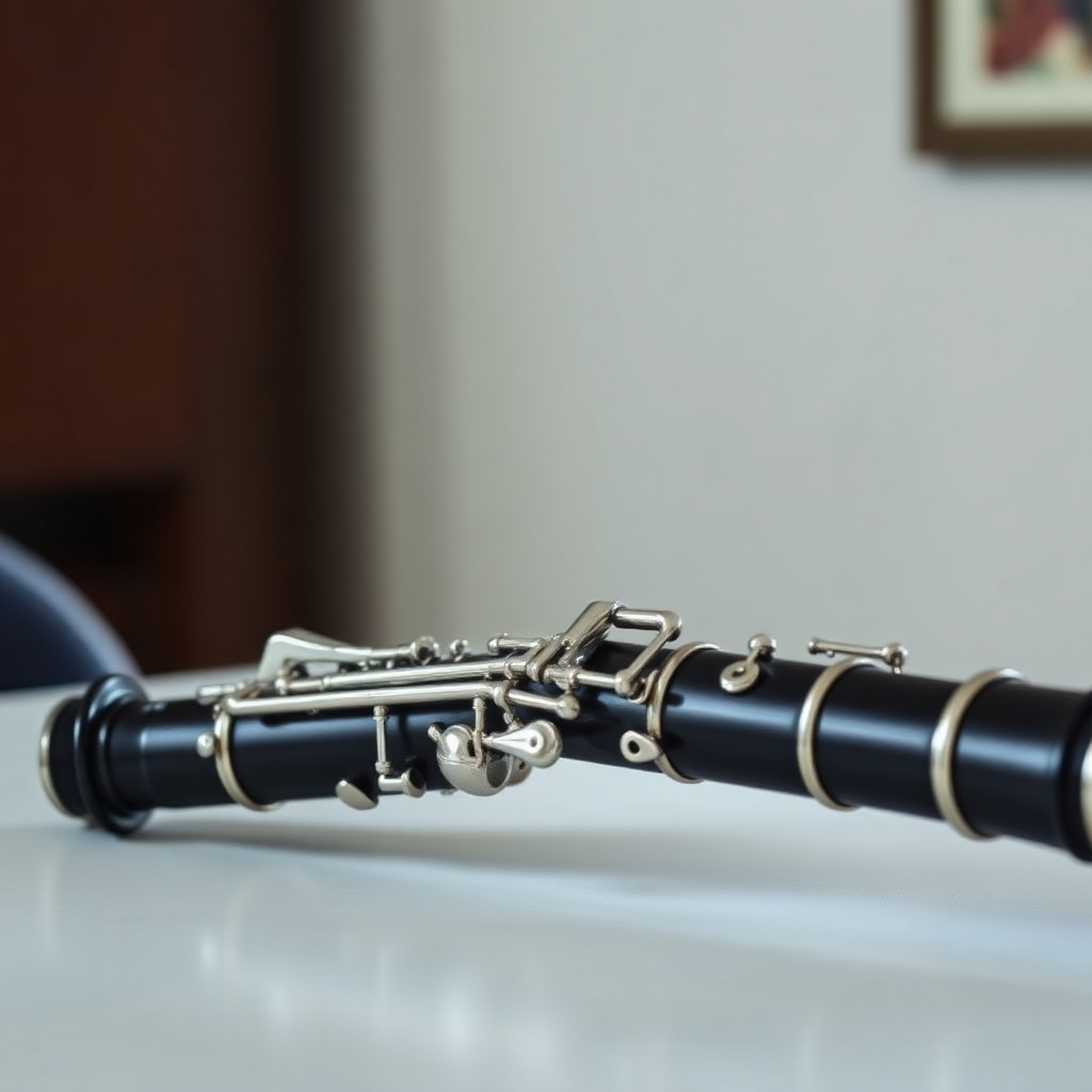 Clarinete: cruces de dedos clarinete — foto realista del clarinete