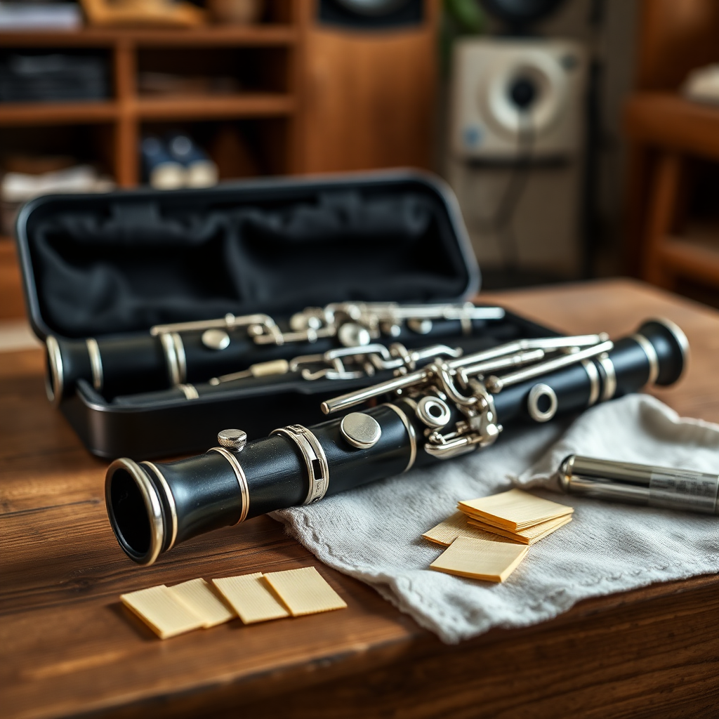 Clarinete: cruces de dedos clarinete — foto realista del clarinete