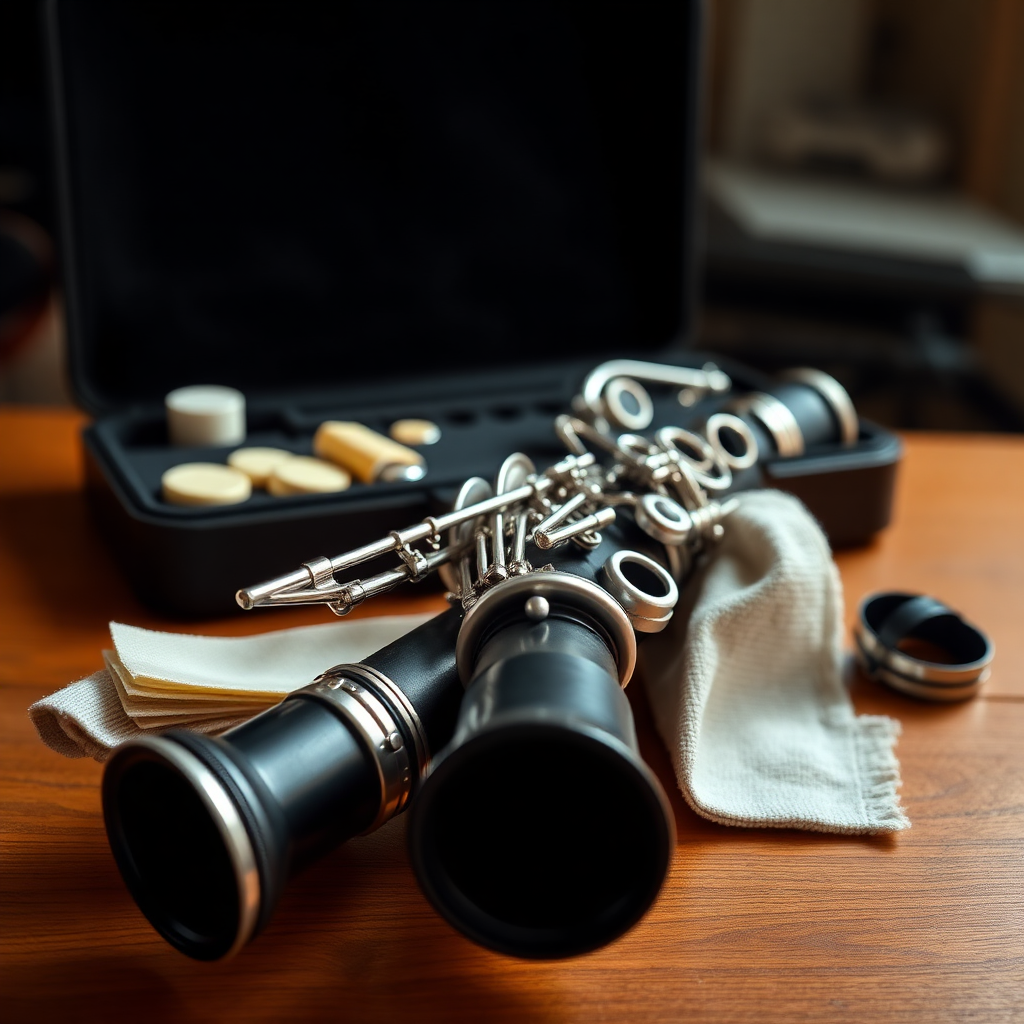 Clarinete: digitado avanzado en el clarinete — foto realista del clarinete