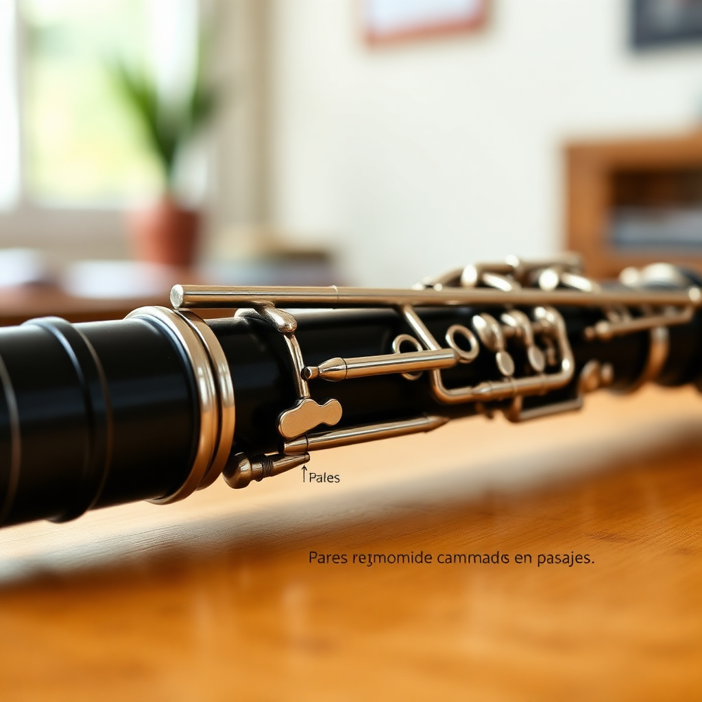 Clarinete: digitado avanzado en el clarinete — foto realista del clarinete